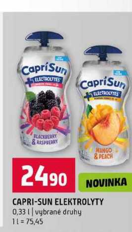CAPRI-SUN ELEKTROLYTY 0,33l vybrané druhy