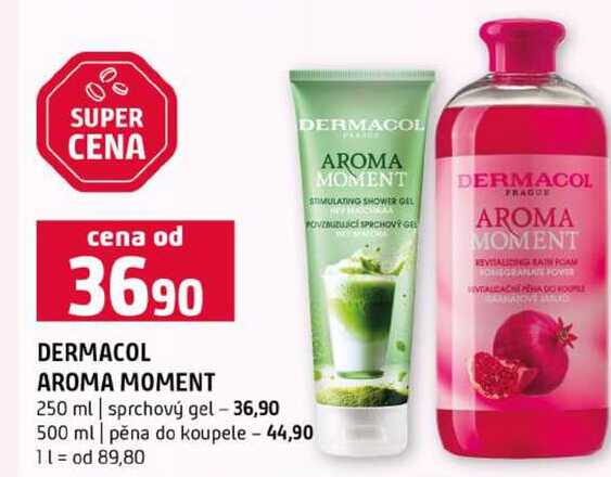 DERMACOL AROMA MOMENT 250 ml sprchový gel 500 ml pěna do koupele Terno