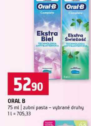 ORAL B 75 ml zubní pasta vybrané druhy