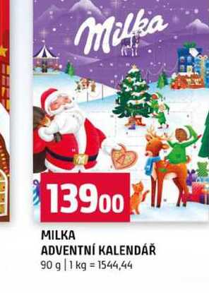 MILKA ADVENTNÍ KALENDÁŘ 90 g
