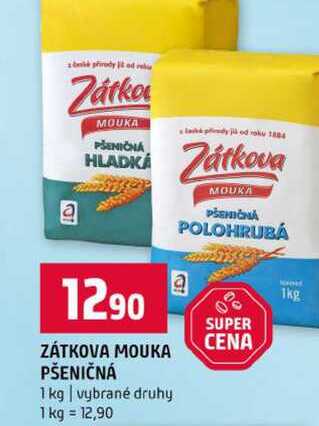 ZÁTKOVA MOUKA PŠENIČNÁ 1 kg vybrané druhy 