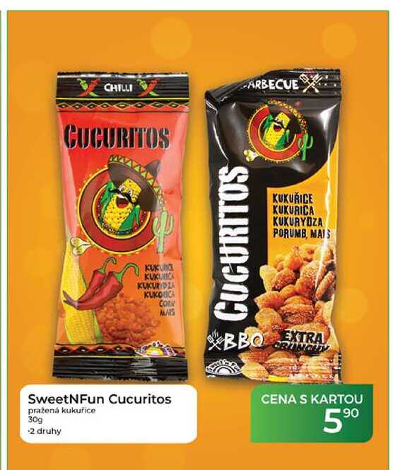 SweetNFun Cucuritos pražená kukuřice 30g