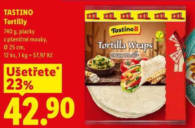 TASTINO Tortilly, 740 g
