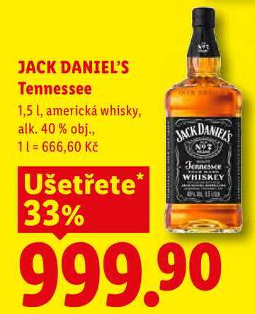 JACK DANIEL'S Tennessee, 1,5 l