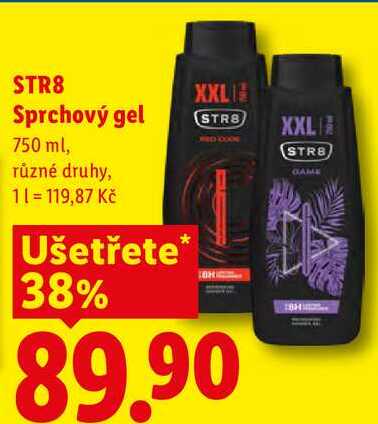 STR8 Sprchový gel, 750 ml