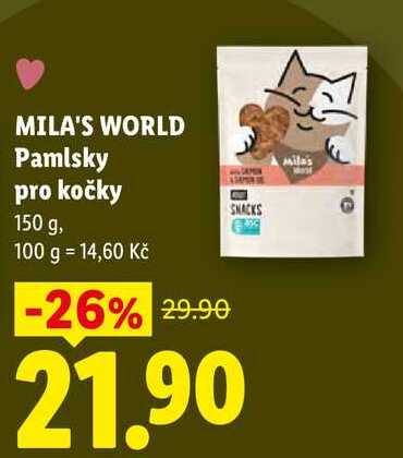 MILA'S WORLD Pamlsky pro kočky, 150 g