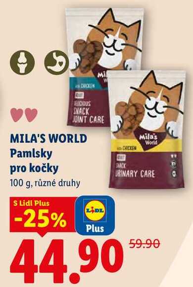 MILA'S WORLD Pamlsky pro kočky, 100 g