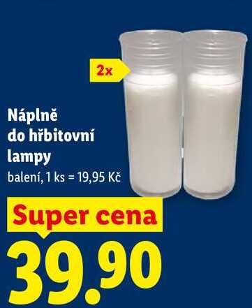 Náplně do hřbitovní lampy, 2 ks