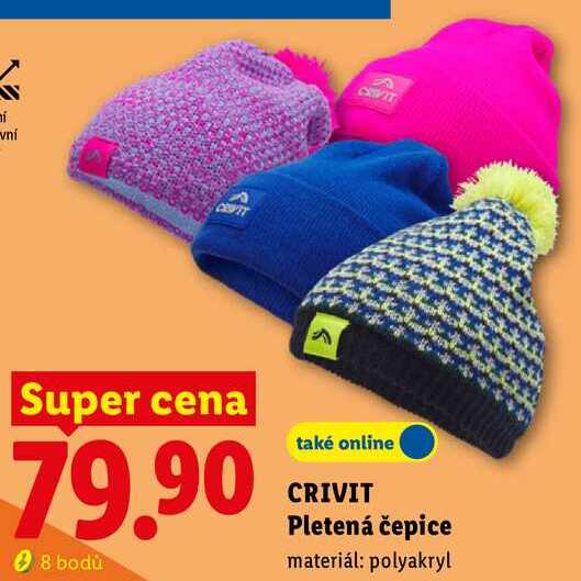 CRIVIT Pletená čepice Lidl