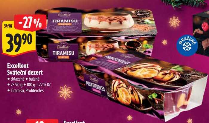 Excellent Sváteční dezert, 2x 90 g