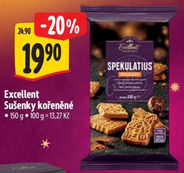 Excellent Sušenky kořeněné, 150 g