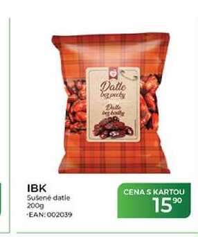 IBK Sušené datle 200g