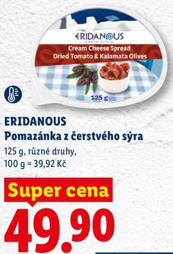 ERIDANOUS Pomazánka z čerstvého sýra, 125 g