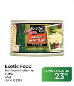 Exotic Food Bambusové výhonky platky 227g