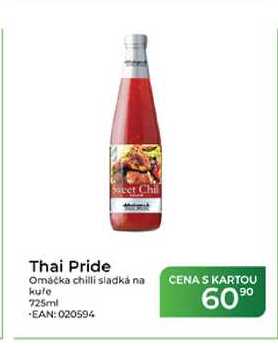 Thai Pride Svet Chil Omáčka chilli sladká na kufe 725ml