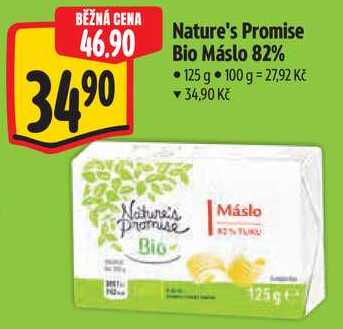 Nature's Promise Bio Máslo 82%, 125 g