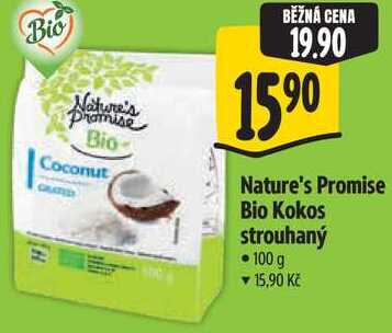 Nature's Promise Bio Kokos strouhaný, 100 g 