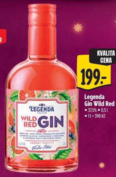 Legenda Gin Wild Red, 0,5 l