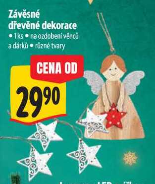 Závěsné dřevěné dekorace