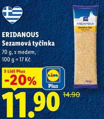 ERIDANOUS Sezamová tyčinka, 70 g 