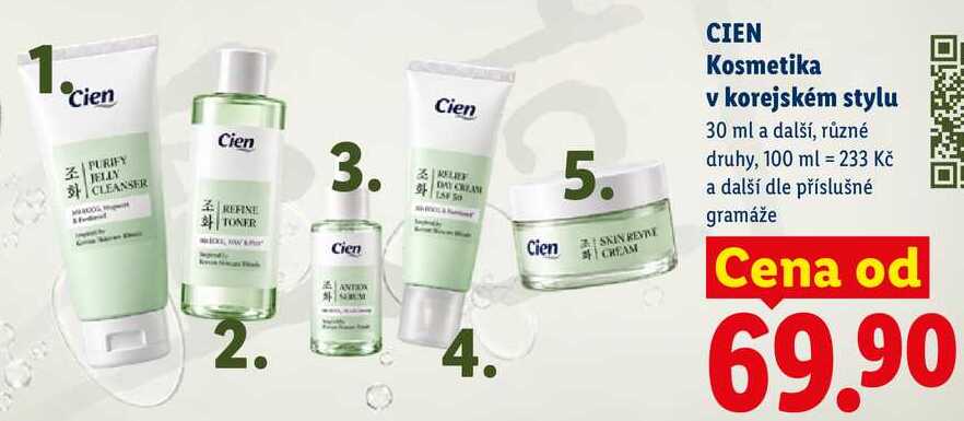 CIEN Kosmetika v korejském stylu, 30 ml a další Lidl