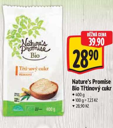 Nature's Promise Bio Třtinový cukr 400g