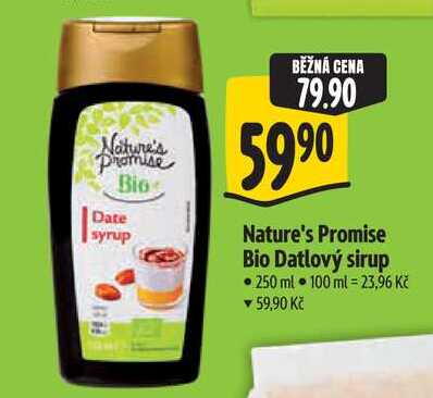 Nature's Promise Bio Datlový sirup 250 ml