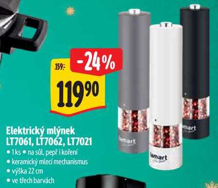 Elektrický mlýnek LT7061, LT7062, LT7021, 1 ks