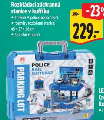 Rozkládací záchranná stanice v kufříku 1 balení policie nebo hasiči Albert