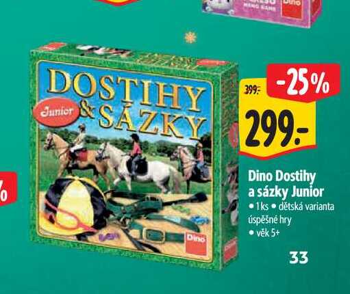Dino Dostihy a sázky Junior  1 ks Albert