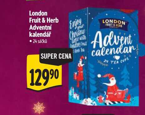 London Fruit & Herb Adventní kalendář 24 sáčků