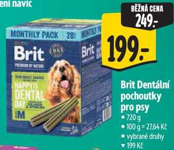 Brit Dentální pochoutky pro psy, 720 g 