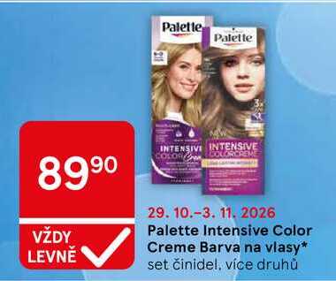 Palette Intensive Color Creme Barva na vlasy, set činidel, více druhů 