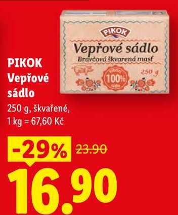 PIKOK Vepřové sádlo, 250 g