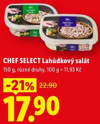 CHEF SELECT Lahůdkový salát, 150 g, různé druhy