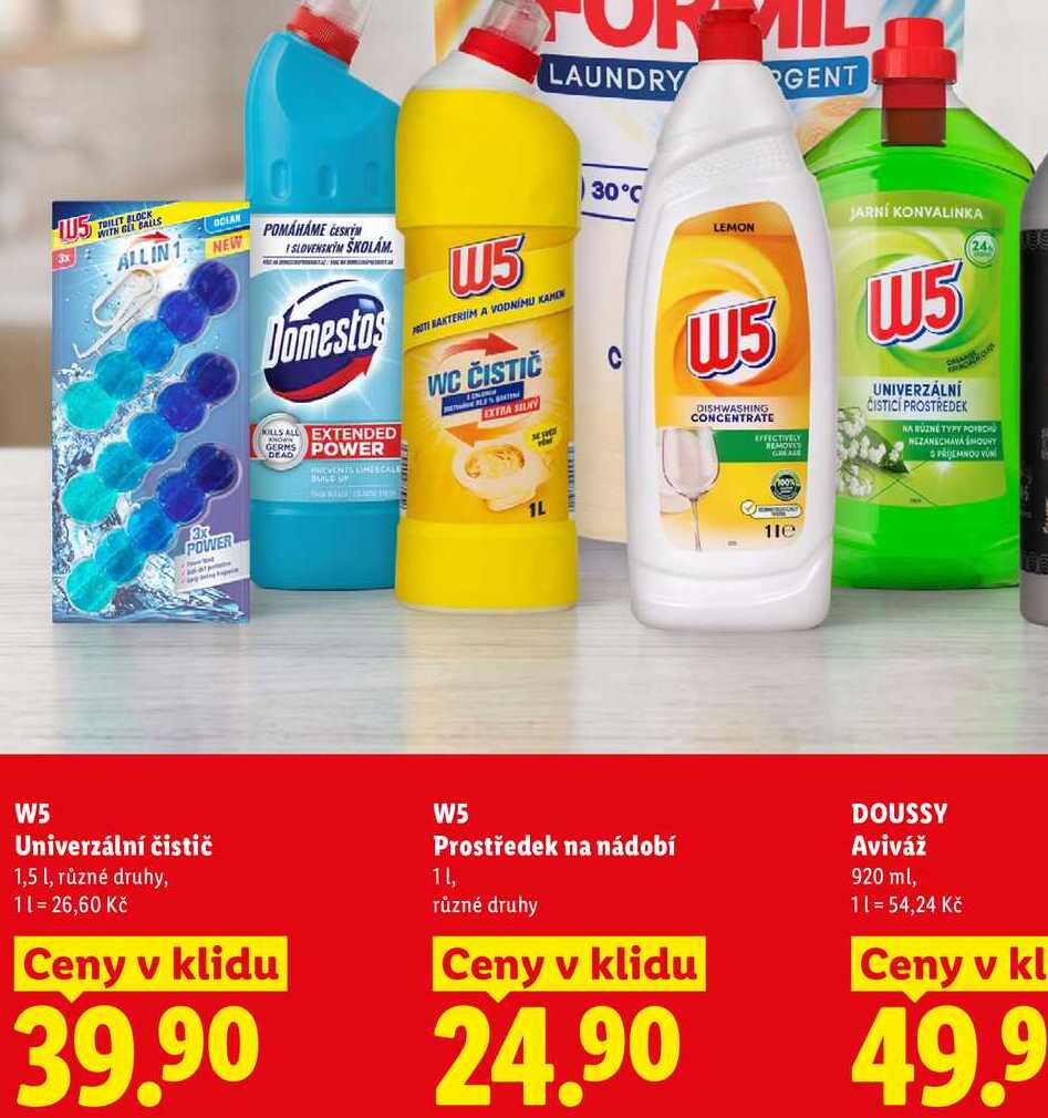 W5 Univerzální čistič, 1,5 l