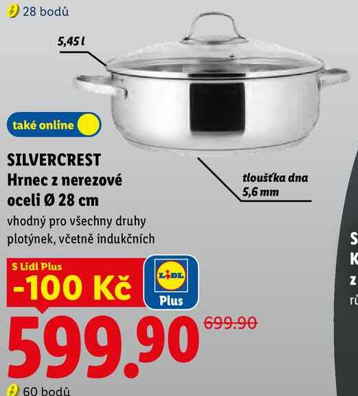 SILVERCREST Hrnec z nerezové oceli Ø 28 cm