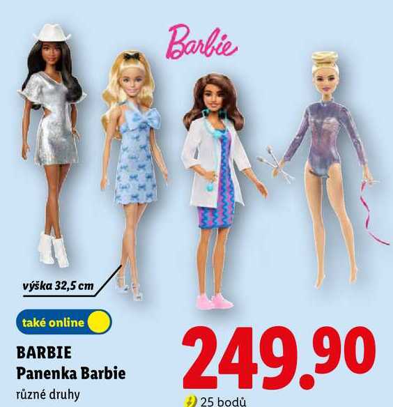 BARBIE Panenka Barbie Lidl