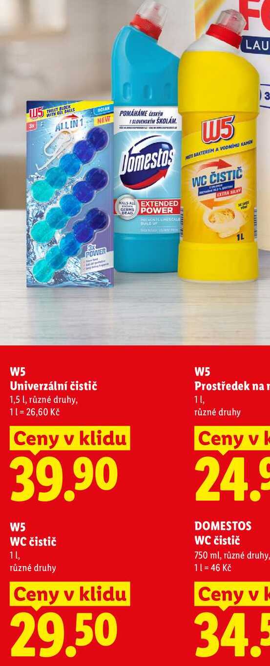 W5 WC čistič, 1 l
