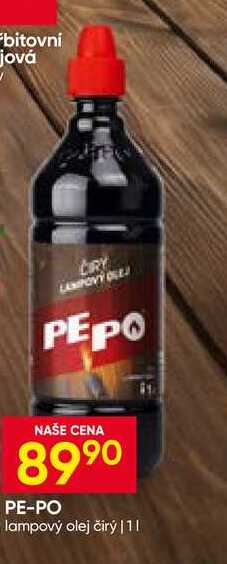 PE-PO lampový olej čirý 1L Hruška