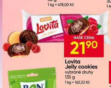 Lovita Jelly cookies vybrané druhy 135 g