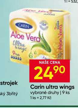 Carin ultra wings vybrané druhy 19 ks