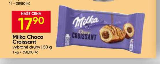 Milka Choco Croissant vybrané druhy 50 g