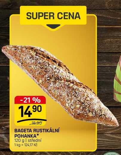 BAGETA RUSTIKÁLNÍ POHANKA* 120 g