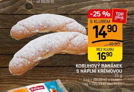 KOBLIHOVÝ BANÁNEK S NÁPLNÍ KRÉMOVOU 75 g 