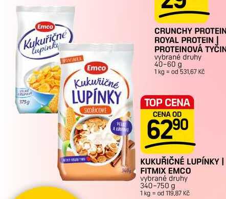 KUKUŘIČNÉ LUPÍNKY | FITMIX EMCO vybrané druhy 340-750 g