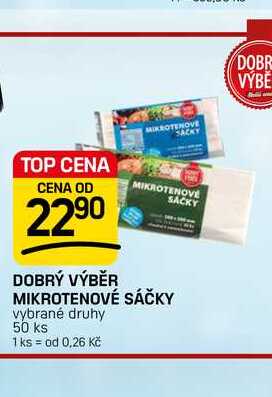 DOBRÝ VÝBĚR MIKROTENOVÉ SÁČKY vybrané druhy 50 ks