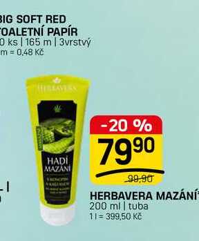 HERBAVERA MAZÁNÍ 200 ml | tuba FLOP TOP