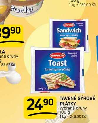 TAVENÉ SÝROVÉ PLÁTKY vybrané druhy 100 g
