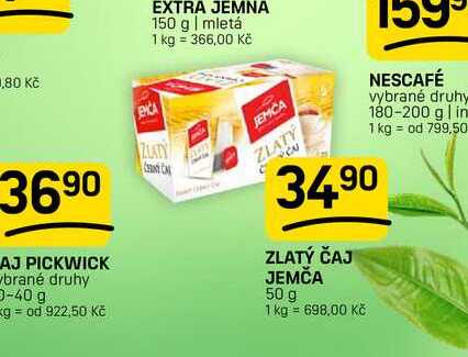 ZLATÝ ČAJ JEMČA 50 g 